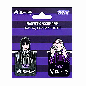 Закладки магнітні Yes "Wednesday" висікання, 2 шт., 708818