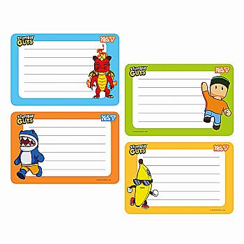 Наклейки на тетради Yes "Stumble Guys" 8 шт/уп, 955540