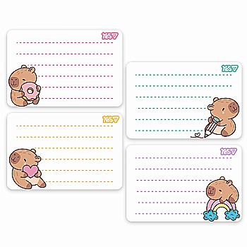 Наліпки на зошити Yes "Капібари" 8 шт/уп, 955532