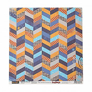 Бумага для скрапбукинга двухсторон Новые приключения басике Маяк