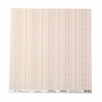 Папір для скрапбукiнгу Весільна. Кремовий 3 (10)
