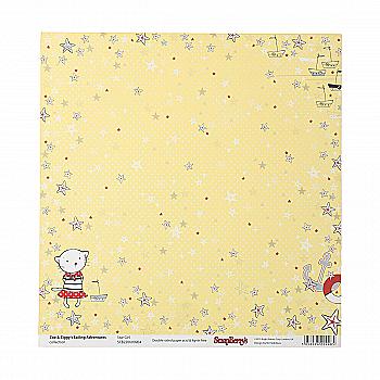 Папір для скрапбукiнгу 30,5х30,5 см 190 гр/м двосторон. Морські пригоди Матроска, 1 арк. анг