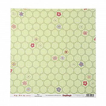 Папір для скрапбукiнгу З Днем Народження! Веселощі