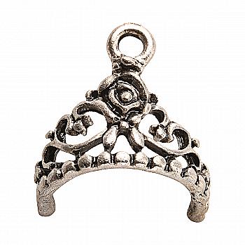 Набір металевих підвісок Діадема 14*16 мм, 10 шт