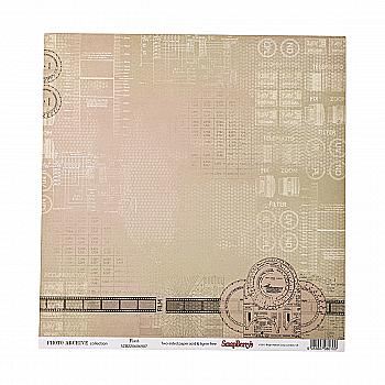 Папір для скрапбукінгу 30,5*30,5 см 190 гр/м двост. Фотоархів. Діафрагма (10)