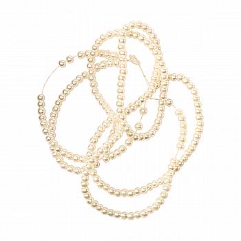 Намистини cкляні перлинні A050-A01-Ball-B1, 3 мм, D005-лляний