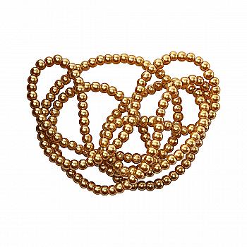 Намистини cкляні перлинні A050-A01-Ball-B1, 3 мм, D025-античне золото