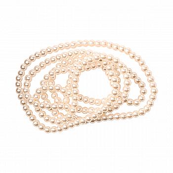 Намистини cкляні перлинні A050-A01-Ball-B1, 3 мм, D061-рожева вода