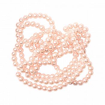 Намистини cкляні перлинні A050-A01-Ball-B1, 3 мм, D063-блідо-рожевий
