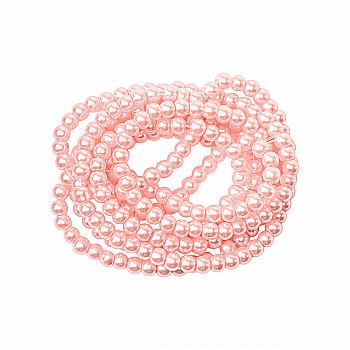 Намистини cкляні перлинні A050-A01-Ball-B1, 3 мм, D064-світло-рожевий