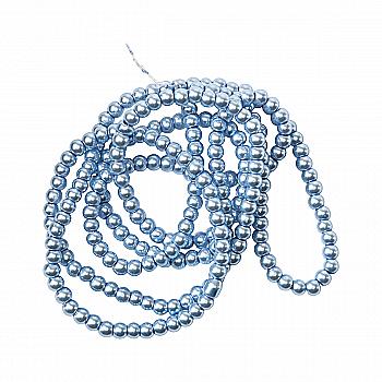 Намистини cкляні перлинні A050-A01-Ball-B1, 3 мм, D140-блакитний