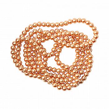 Намистини cкляні перлинні A050-A01-Ball-B1, 4 мм, D030-світло-карамельний