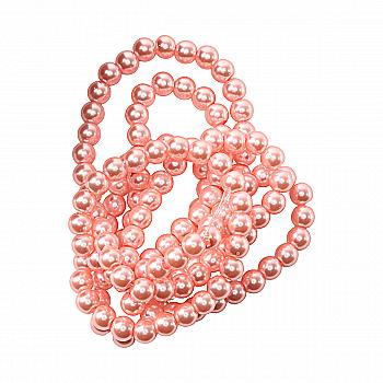 Намистини cкляні перлинні A050-A01-Ball-B1, 4 мм, D060-персиковий