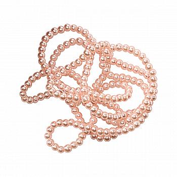 Намистини cкляні перлинні A050-A01-Ball-B1, 4 мм, D063-блідо-рожевий