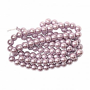 Намистини cкляні перлинні A050-A01-Ball-B1, 8 мм, D152-гліциновий