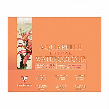 Склейка д/акварелі 24*30 см Watercolors з 4-х сторін (холодн. прес), 25арк. (300г/м2), целюл, 96471C