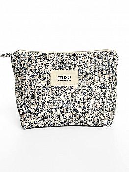 Косметичка  стьогана - сині квіти (трикутник), PH111