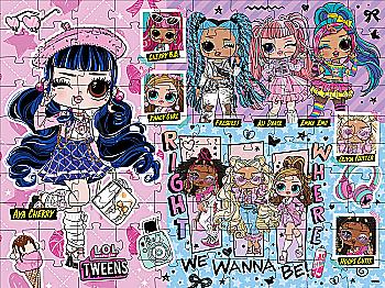 Набір пазлів "L.O.L. Surprise! Tweens Collection", 100 елементів, LP100-004 ТМ "Ідейка"