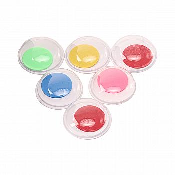 Самоклеючі пластикові очі, ПВХ, кольорові, MX61604-02