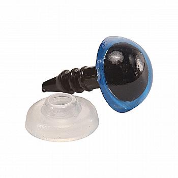 Оченята блакитні 12 мм, пластик, уп/2 шт