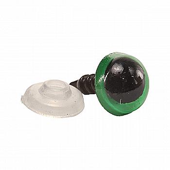 Оченята зелені 10 мм, пластик, уп/2 шт