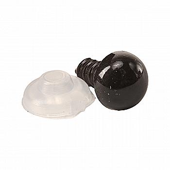 Оченята чорні 8 мм, пластик, уп/2 шт