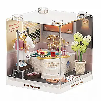 Конструктор-румбокс MINI HOUSE серии "Интерьер Мини" – Термальная Купальня, 8041