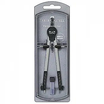 Циркуль Quick-Set Compass GRIP 2001 срібло, діаметр 340 мм, 174207 Faber-Castell