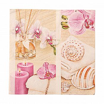 Декупажні серветки "Композиція. Орхідея", 33*33 см, МАКІ