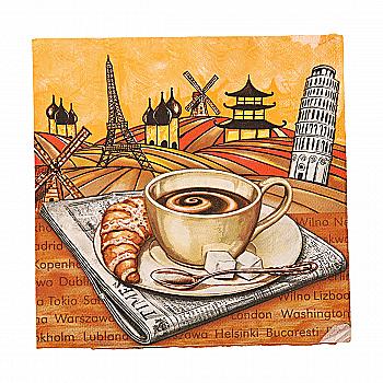 Декупажні серветки "Сoffe break", 33*33 см, МАКІ