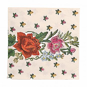 Декупажні серветки "Квітковий орнамент", 33*33 см, МАКІ