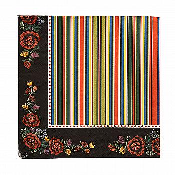 Декупажні серветки "Квіти кутові", 33*33 см, 18,5 г/м2, 1шт, МАКІ