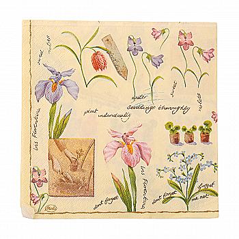 Декупажні серветки "Квіти в кошику", 33*33 см, МАКІ