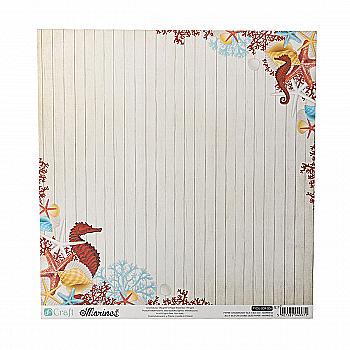 Папір двосторонній 30,5*30,5 см Морський 06, PYDU-009-P06 DpCraft