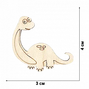 Заготовка деревянная для декорирования, 4*4 см, FLC-019