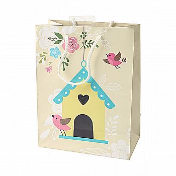 Пакет подарунковий паперовий "Lovely Birds" M 17,5*9,8*22,9 см, BG-05661-M