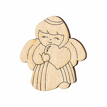 Прищепка декоративная "Ангел с крыльями", 4*4 см, 000989 ArtBober