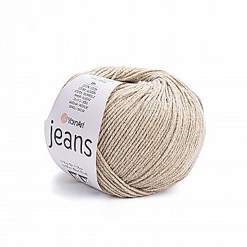 Пряжа полухлопок 48 Песок, ТМ Yarn Art - Jeans