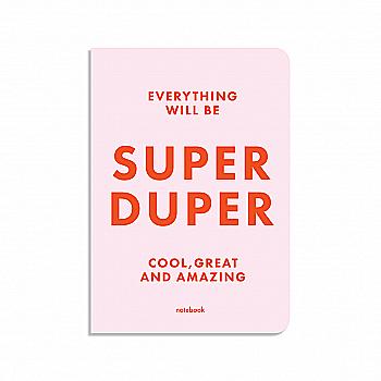 Блокнот "SUPER DUPER" рожевий, orner-1293