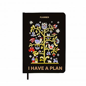 Блокнот для планування "I HAVE A PLAN mini", з орнаментом, orner-3012