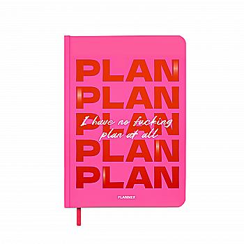 Блокнот для планування "I HAVE NO PLAN AT ALL mini", рожевий, orner-3014