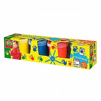 Пальчикові фарби "Мої перші малюнки" 4 кол. пл.банка, 0305S