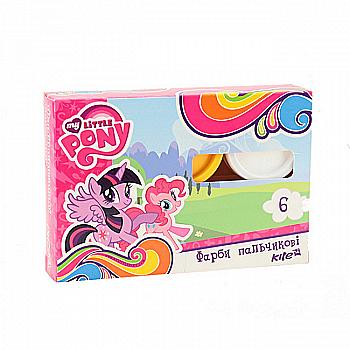 Фарби пальчикові, 6 кол., 35 мл. Little Pony, LP17-064