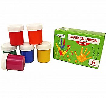 Фарба "Craft and Joy" 6 кол., пальчикова 240 мл, 322074/Cr Гамма-Н