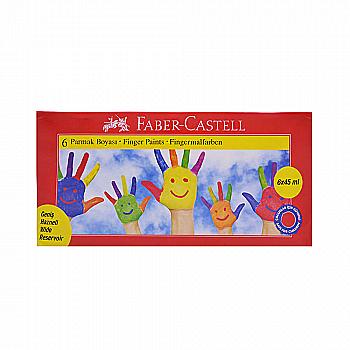 Outlet60 Гуаш пальчикова 6 кол.*45 мл., 160422 Faber-Castell  ***/1012457