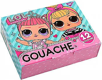 Гуашь 12 цв. "LOL Sweety", 20мл, 230371 Yes