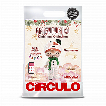 Набор для вязания крючком CHRISTMAS Snowman  (100% бавовна)