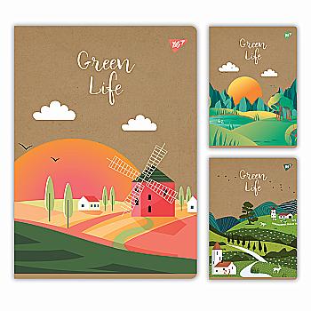 Тетрадь для записей YES А4/48 кл. "Green life" крафт, 681999