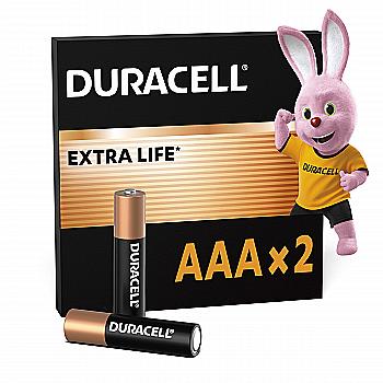 Батарейка щелочная DURACELL AAA LR03 MN2400 (2 шт/бл.) цена указ. за бл..
