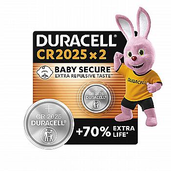 Батарейка специальная литиевая DURACELL 3V DL2025/CR2025 (2 шт/бл.)